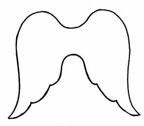 Контуры ангела Контуры ангела для поделок и вырезания