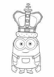 Гадкий я Раскраски из мультфильмов Гадкий я 1 2 3 с миньонами