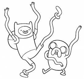 Время приключений Раскраски из мультипликационного сериала время приключений