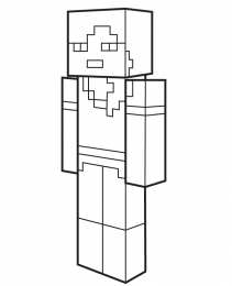 Майнкрафт Раскраски с мечем из майнкрафта. Раскраски с героями игры майнкрафт