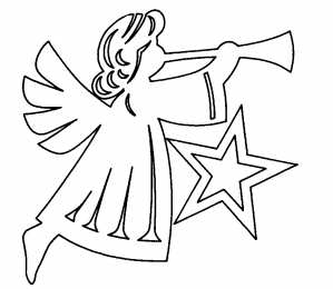 Контуры ангела Контуры ангела для поделок и вырезания