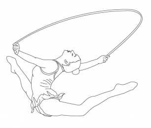 Гимнасты Раскраски с гимнастами. Виды спорта. Гимнастика