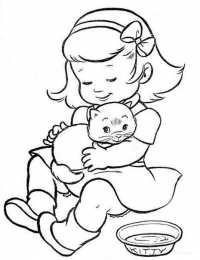 Для девочек Раскраски для девочек с куклой Шерри и животными