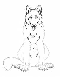 Волк Раскраски с  волком из мультфильма и сказки. Серый волк
