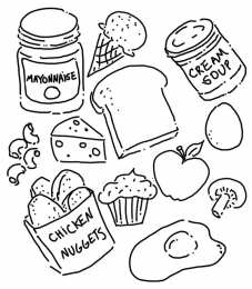 Фаст фуд Фаст фуд. Еда чтобы перекусить. Вредная еда