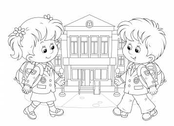 1 сентября день знаний Первое сентября. День знаний. Раскраски к началу учебы. 