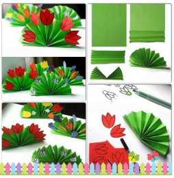 Весенние поделки Поделки на весеннюю тему из бумаги.