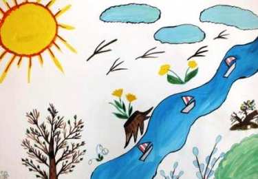 Весна дети рисуют про весну