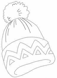 Шапка Раскраски с шапкой. Зимняя одежда.
