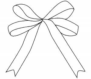 Раскраски с бантиком Раскраски с бантом