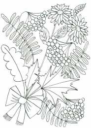 Осень Букет из осенних листьев