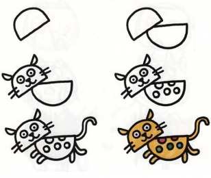 Учимся рисовать Учимся рисовать поэтапно. Как нарисовать. Схемы для рисования животных. 