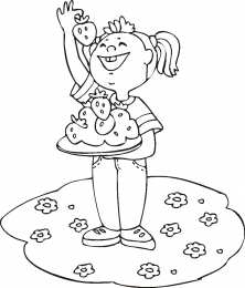 Лето Девочка на поляне