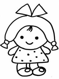 Для девочек Раскраски с куклами для девочек