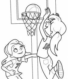 Баскетбол Раскраски баскетбол
