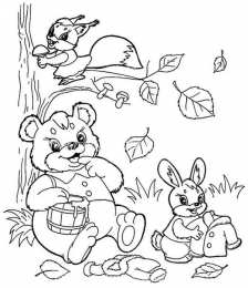 Осень Осенние раскраски. Времена года