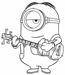 Гадкий я Раскраски из мультфильмов Гадкий я 1 2 3 с миньонами