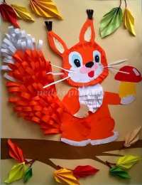 Объемные аппликации Объемная аппликация из цветной бумаги 