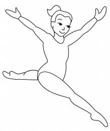 Гимнасты Раскраски с гимнастами. Виды спорта. Гимнастика