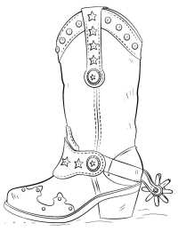 Сапоги Раскраски с сапогами. Обувь. Раскраски для вырезания и раскрашивания