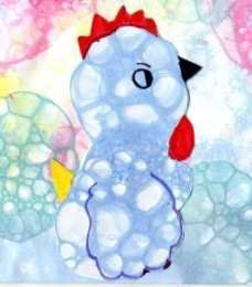 Рисуем мыльными пузырями Рисунки гуашью мыльными пузырями