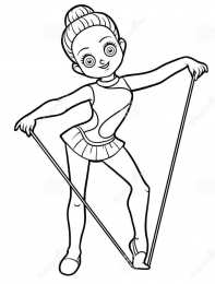 Гимнасты Раскраски с гимнастами. Виды спорта. Гимнастика