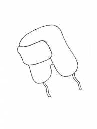 Шапка Раскраски с шапкой. Зимняя одежда.