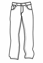 Брюки Брюки штаны и джинсы. Раскраски одежда