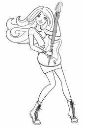 Барби Барби играет на гитаре