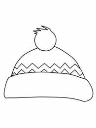 Шапка Раскраски с шапкой. Зимняя одежда.