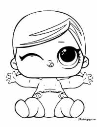 Куклы LOL 3 серия Качественная раскраска для девочке с куклой лол  Lil Super B.B