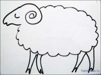 Барашек Баран. Раскраски с барашками