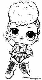 Куклы LOL 3 серия Раскраски для девочек с куклой лол Independent Queen, раскраски лол