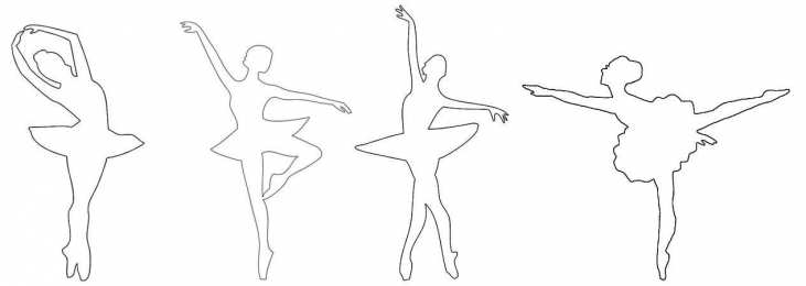 Контуры балерины Контуры и шаблоны балерин для вырезания скачать бесплатно онлайн