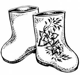 Валенки Раскраски с валенками