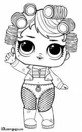 Куклы LOL 3 серия Раскраски для девочек с куклой лол Goo-Goo Queen, раскраски лол.