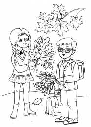1 сентября день знаний Первое сентября. День знаний. Раскраски к началу учебы. 