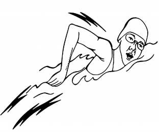 Плавание Раскраски Спортивное плавание