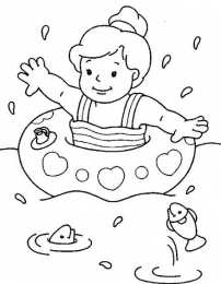 Лето Раскраски про лето