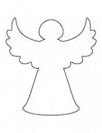 Контуры ангела Контуры ангела для поделок и вырезания