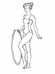 Гимнасты Раскраски с гимнастами. Виды спорта. Гимнастика