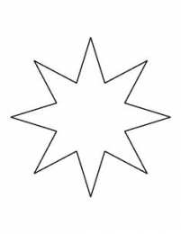 Контур звезды Контуры шаблоны звезды для вырезания аппликации или поделок