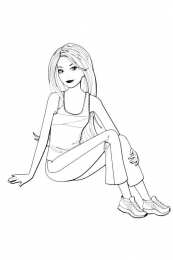 Барби Девочка сидит