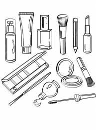 Косметика Косметика раскраски для девочек