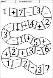 Сложение и вычитание Задания на сложение и вычитание от 1 до 10