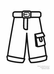 Брюки Брюки штаны и джинсы. Раскраски одежда