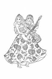 Барби Барби с подругой играют на гитаре