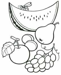 Фрукты и ягоды Детские раскраски для раннего развития детей с фруктами и ягодами 