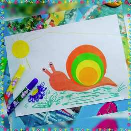 Природа аппликация улитка