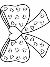 Раскраски с бантиком Раскраски с бантом